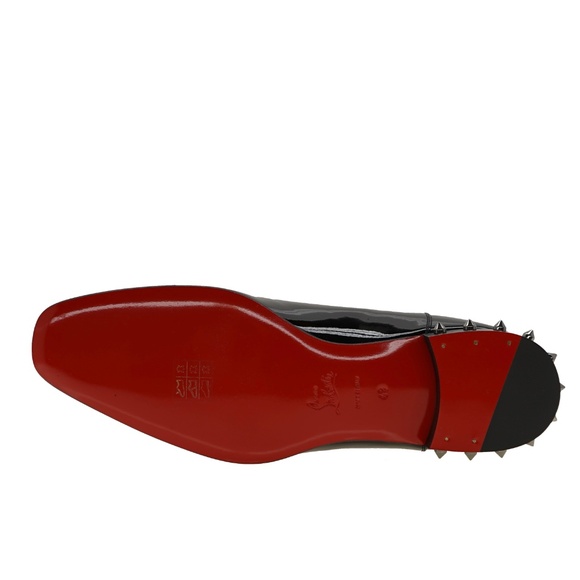 Christian Louboutin So Greggo Oxford Black Patent Leather Size 10 US New - Picture 6 of 6